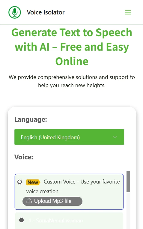 text to speech